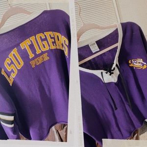 VS PINK LSU SWEATER